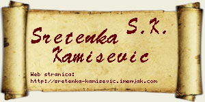 Sretenka Kamišević vizit kartica